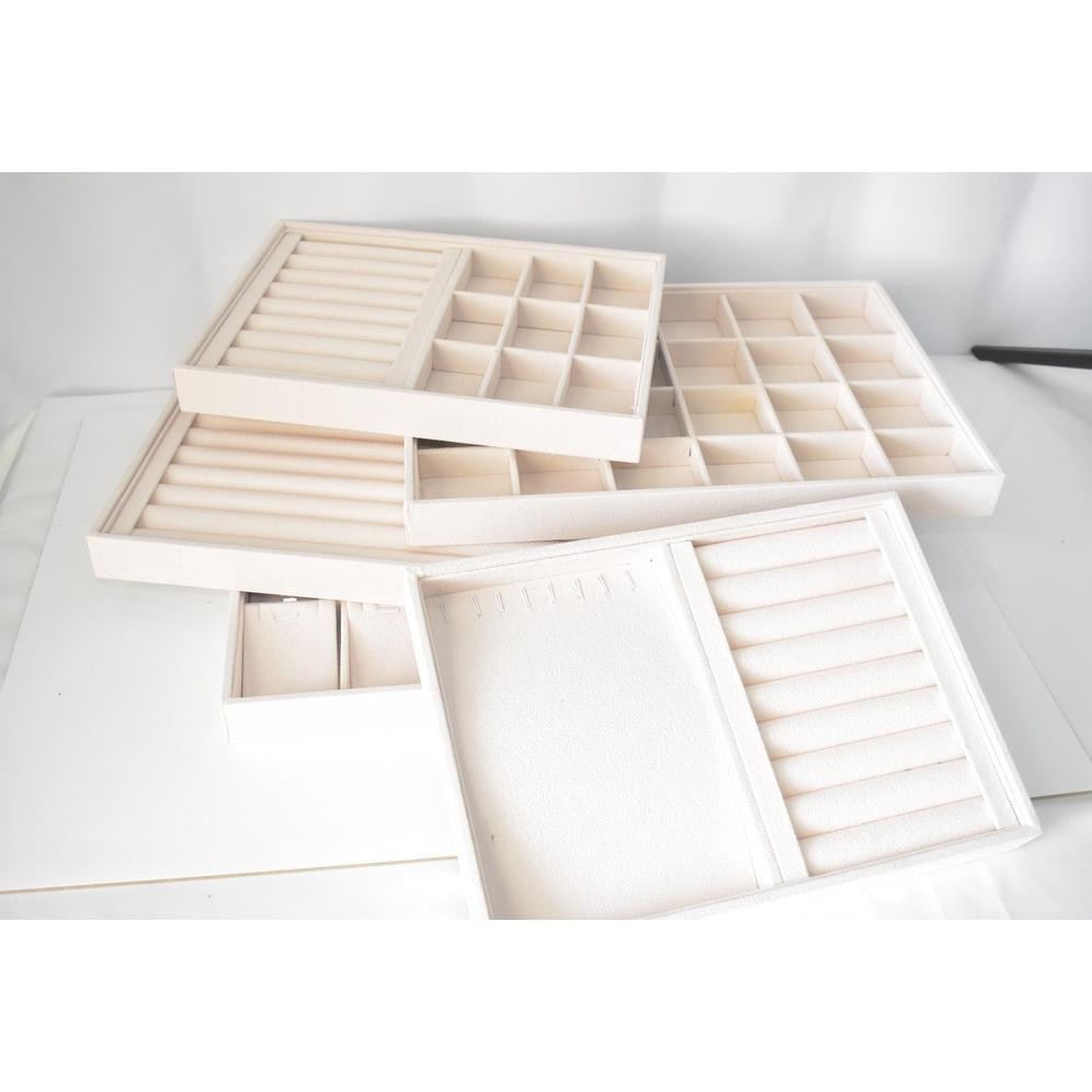 Original Premium 9+Pilihan Kotak Display Penyimpanan Perhiasan Anting Kalung Gelang Cincin Aksesoris