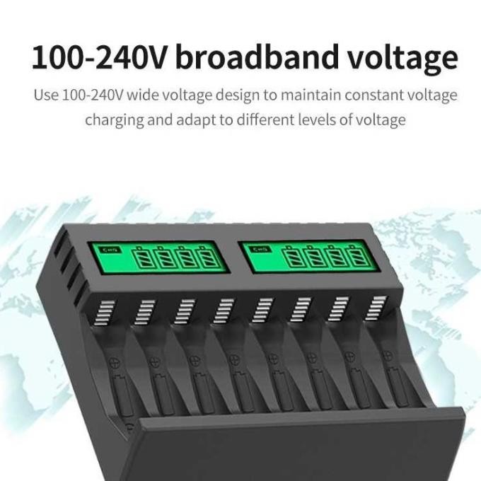 Grosir Charger 8 Slot Battery Energizer Aa / Aaa + 4 Battery Aa 2000 Mah