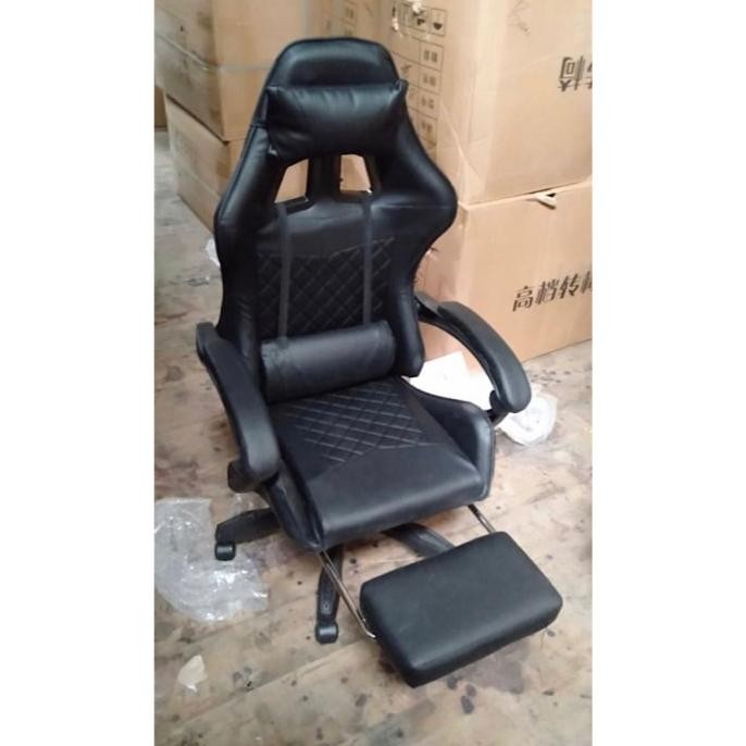 NEW Kursi Gamers Murah / Kursi Gaming Murah Berkualitas WARNA HITAM /MEDAN