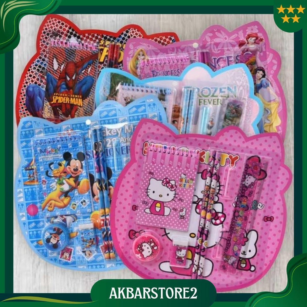 

Kings - S5931 Stationary Set Karakter Kartun / Set Alat Tulis 8 In 1 / Set Alat Tulis Kartun Lucu / Stationery Set 8 In 1 Lucu Sale