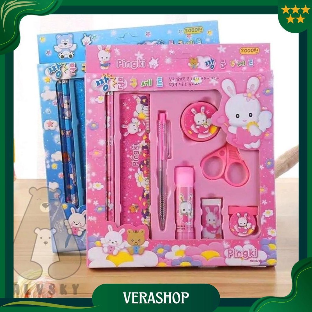 

Pensil Set 10 In 1 Alat Tulis Sekolah Anak Karakter Lucu Stationery Set Cod