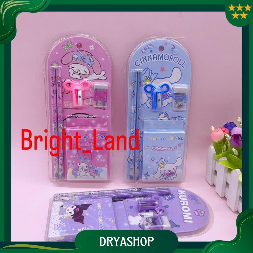 

(Hcm) Paket Alat Tulis Mika Set 5In1 Stationery Set Study Set Anak Karakter Set Alat Tulis Anak Tk Ori