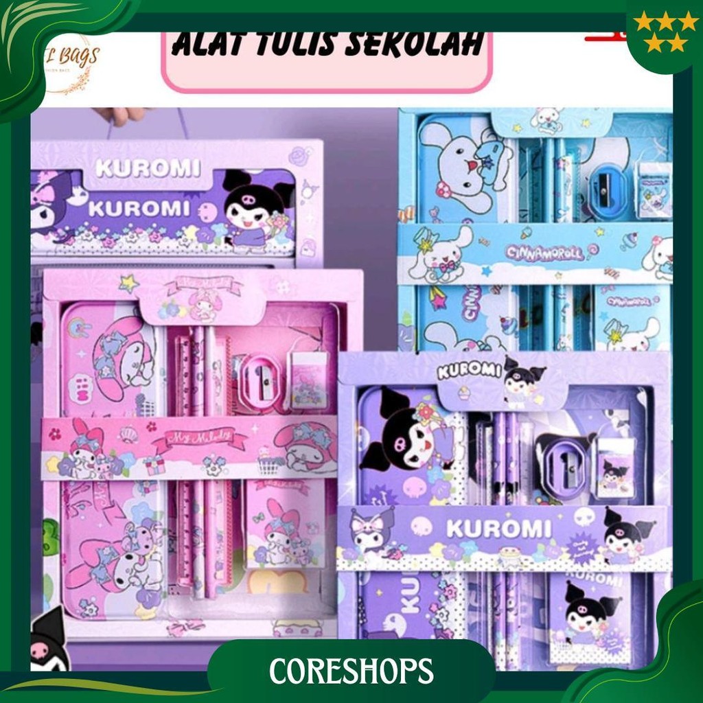 

Set Alat Tulis Anak Perempuan /Kotak Pensil Anak 6 In 1 Hadiah Kado Kotak Pen Karakter Stationery Best Seller