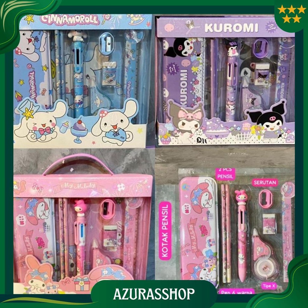 

Set Alat Tulis / Kotak Pensil Sanrio / Alat Tulis Anak / Atk Karakter Sanrio / Sovenir Kotak Pensil / Set Stationery / Dusgrip Lucu / Kado Kotak Pensil / Set Tulis Crayon / Set Tulis Kotak Pensil Sale