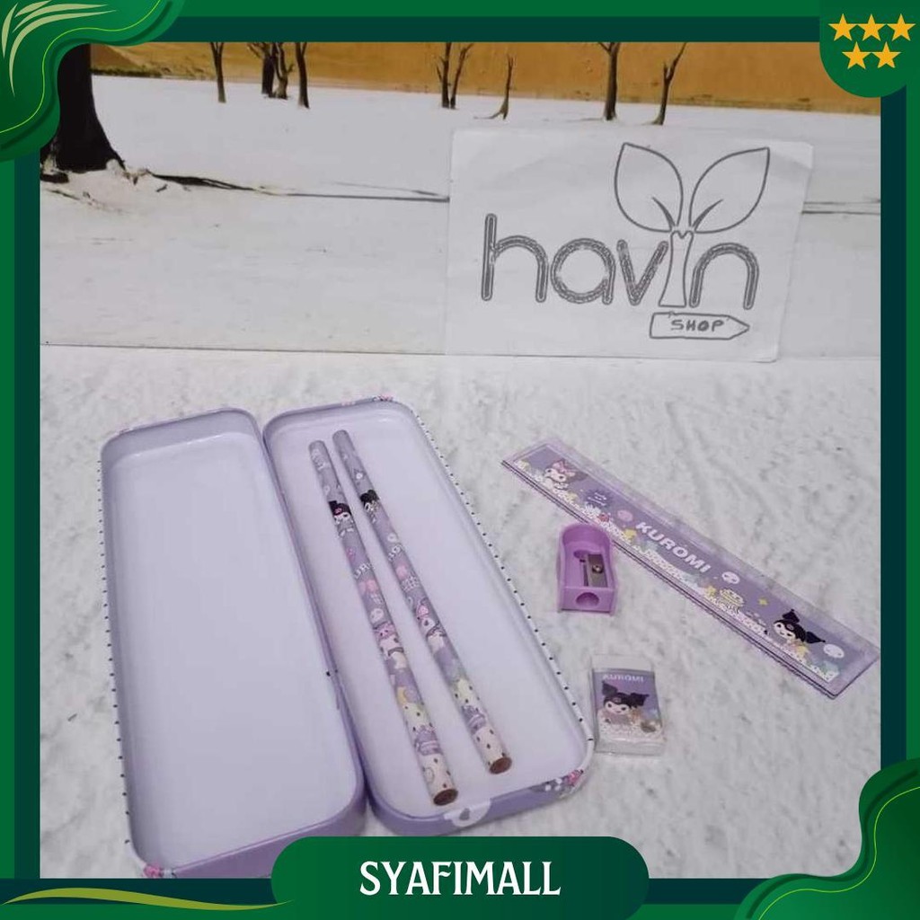 

Paket Alat Tulis 9522/Stationery Set/Study Set 107 Sanrio Kuromi Cinnamoroll Best Seller