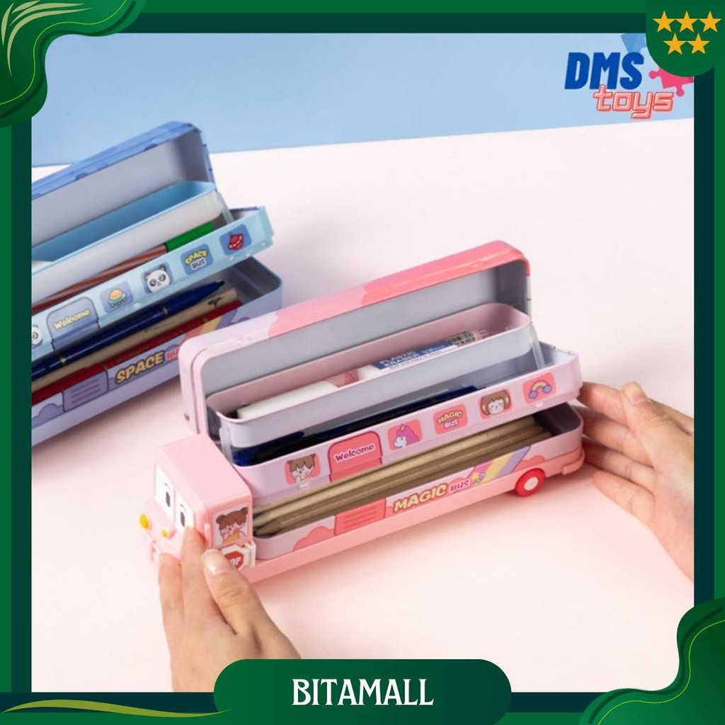 

Tempat Pensil Bus Tayo Kaleng Set Susun Karakter Lucu Dms.Toys Promo Puncak