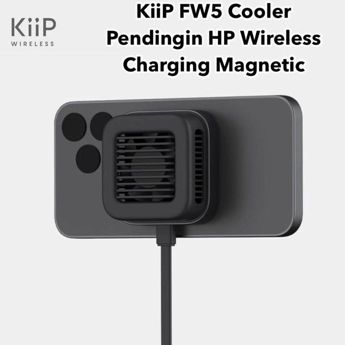Kiip Wireless Fw5 Cooler Magnetic Charging Pendingin Hp Gaming Cooling Original Dan Terpercaya