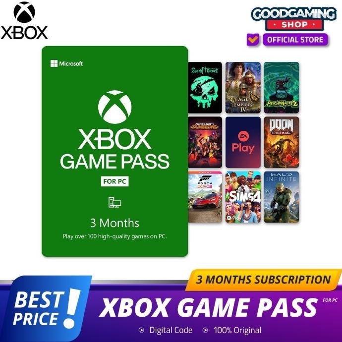 Xbox Game Pass For Pc / Gamepass For Pc - 3 Month Gamepass Original Dan Terpercaya