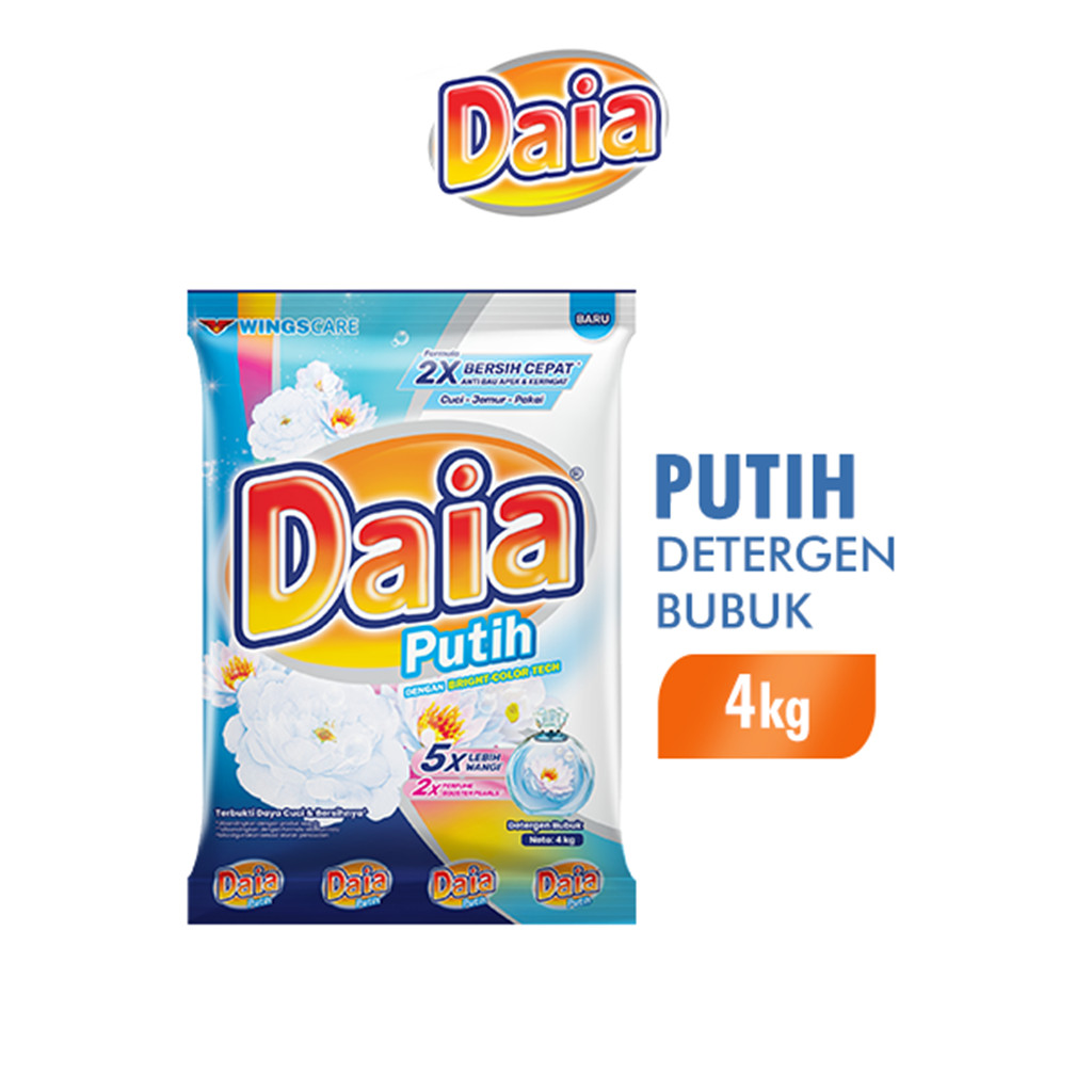 Daia Detergen Bubuk Putih 4 kg