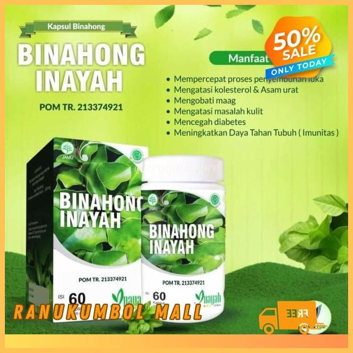 

KAPSUL DAUN BINAHONG INAYAH BPOM RANU KUMBOL MALL KUALITAS TERBAIK!!