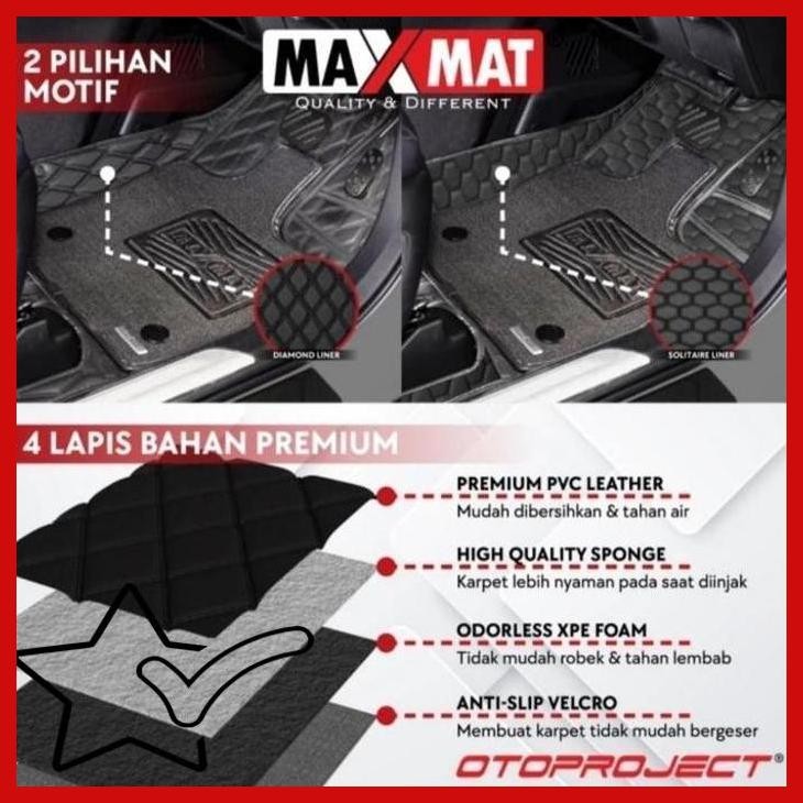 [MGO] KARPET MAXMAT 7D OTOPROJECT INNOVA ZENIX Q HYBRID FULL BAGASI + COIL MAT READY STOK