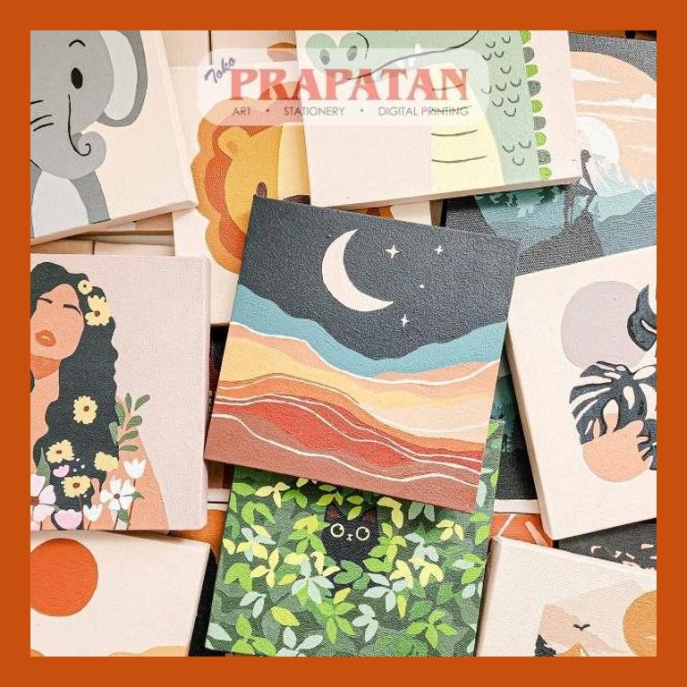 

[ PERALATAN LUKIS / GAMBAR ] PAINT BY NUMBER 20X20CM WITH WOODEN FRAME / DIY PAINTING / PAINTING K GOOD QUALITY