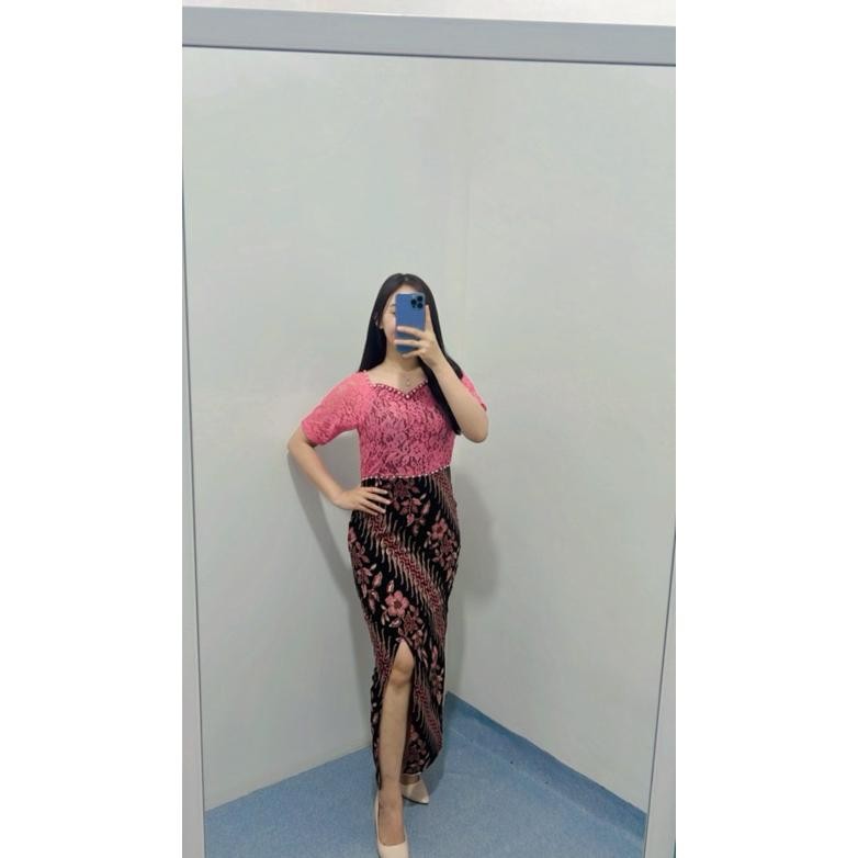 PLK Dress Batik Widya / Dress Batik Wanita / Dress Pesta Natal TERLARIS