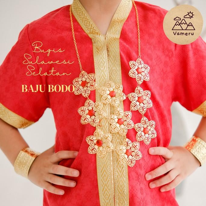 BAJU ADAT ANAK BUGIS BAJU BODO MAKASSAR PEREMPUAN KAM