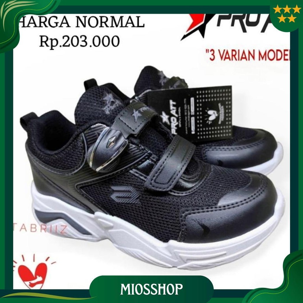 Sepatu Sekolah Pro Att Magnet Sepatu Anak Tk Paud Sd Sepatu Anak Cowok Cewek - Original Pro Att Prom