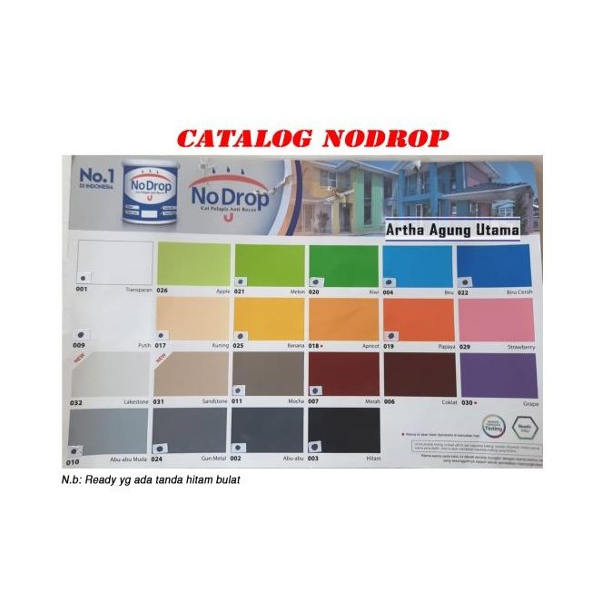 Cat Tembok No Drop Galon 4 Kg Cat Pelapis Anti Bocor Waterproof Nodrop Original Dan Terpercaya