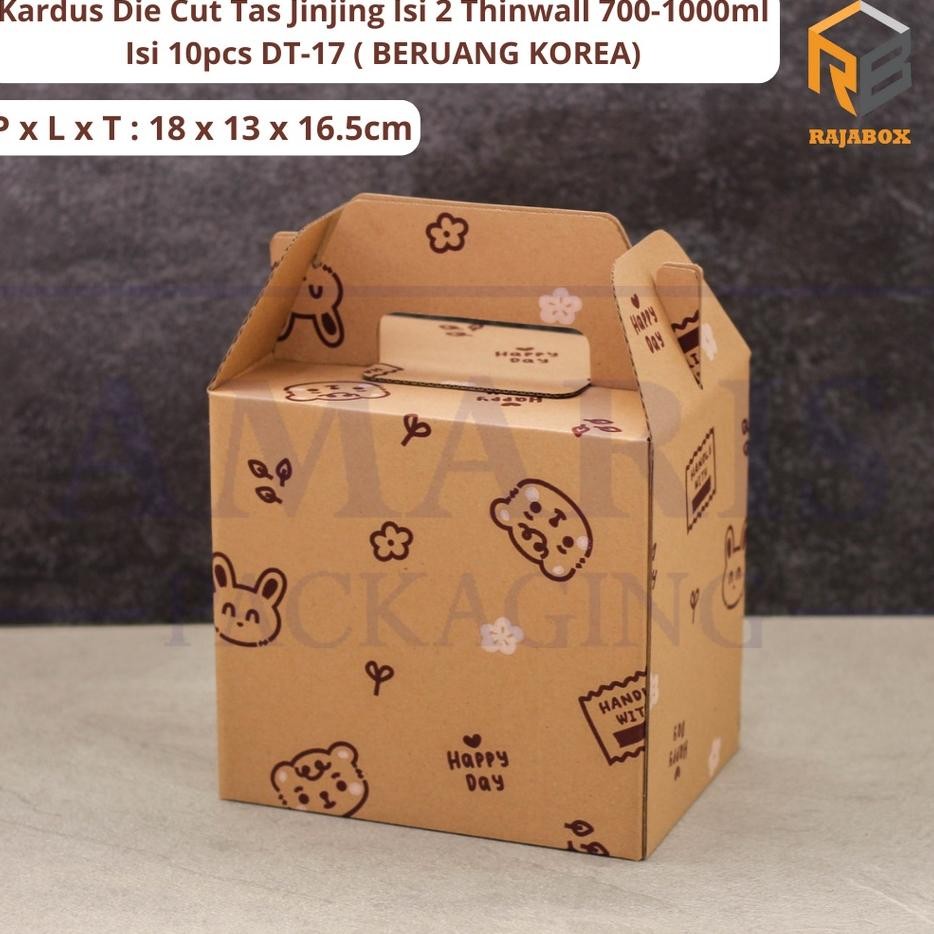 

Dt17 Ardu Die Cut Ta Jinjing Ii 3 A Thinwall 750 Ml Ii 10 Pc Amari Paaging
