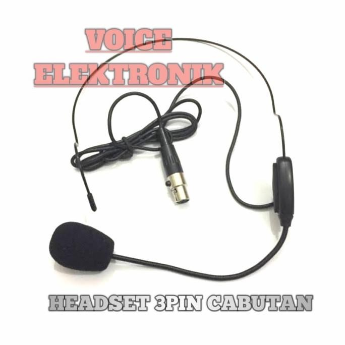 Headset c Wireless Bando 3 Pin Cabutan