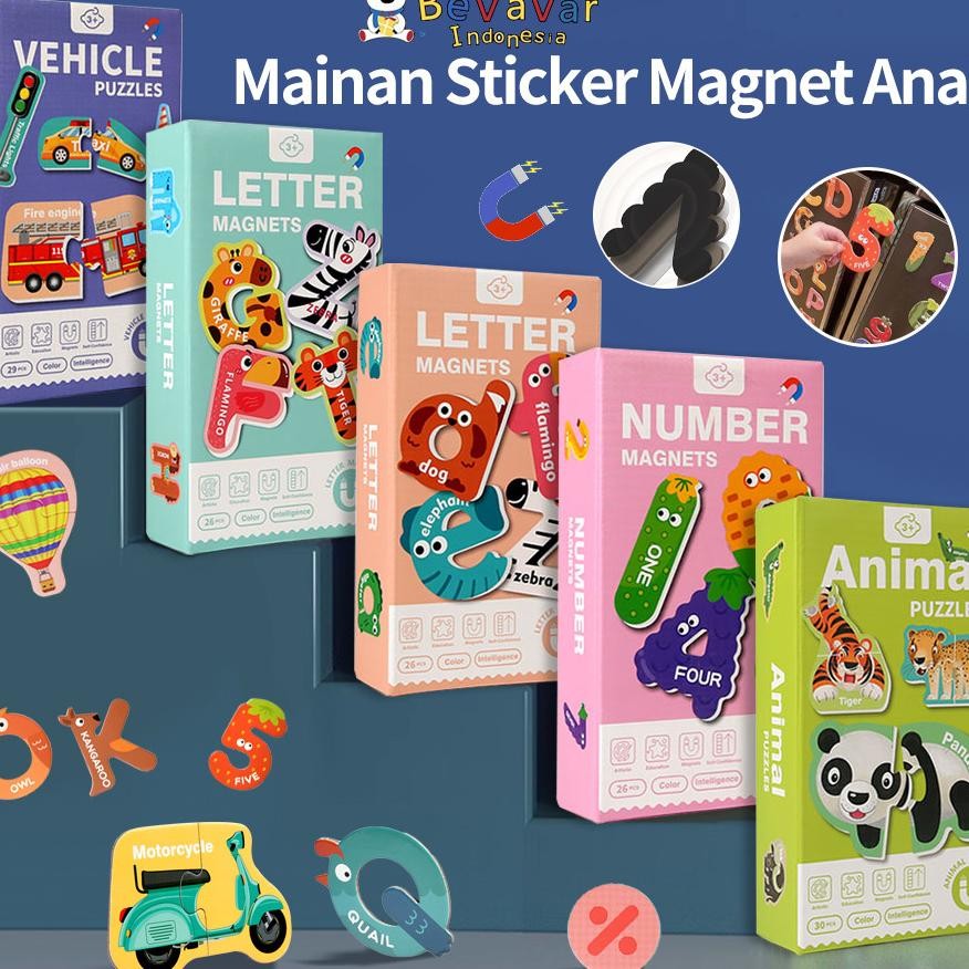 

Bevavar Mainan Tier Ula Magnet Ana Lucu Artun Tier Lembut Pvc Reatif