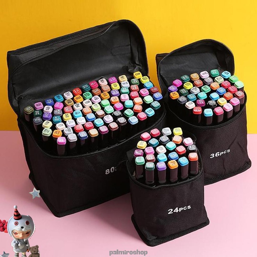 

W3R Touch Spidol Dual Side Fine Art Brush Pen Art Marker Set 48 Color Spidol Warna Krayon Cat Air Pensil Warna - Hl0270 - Black Buy 24Pcs Spidol Touch Art Maker / Graphic Art Maker Pen Color / Spidol Warna 24 Set Cod