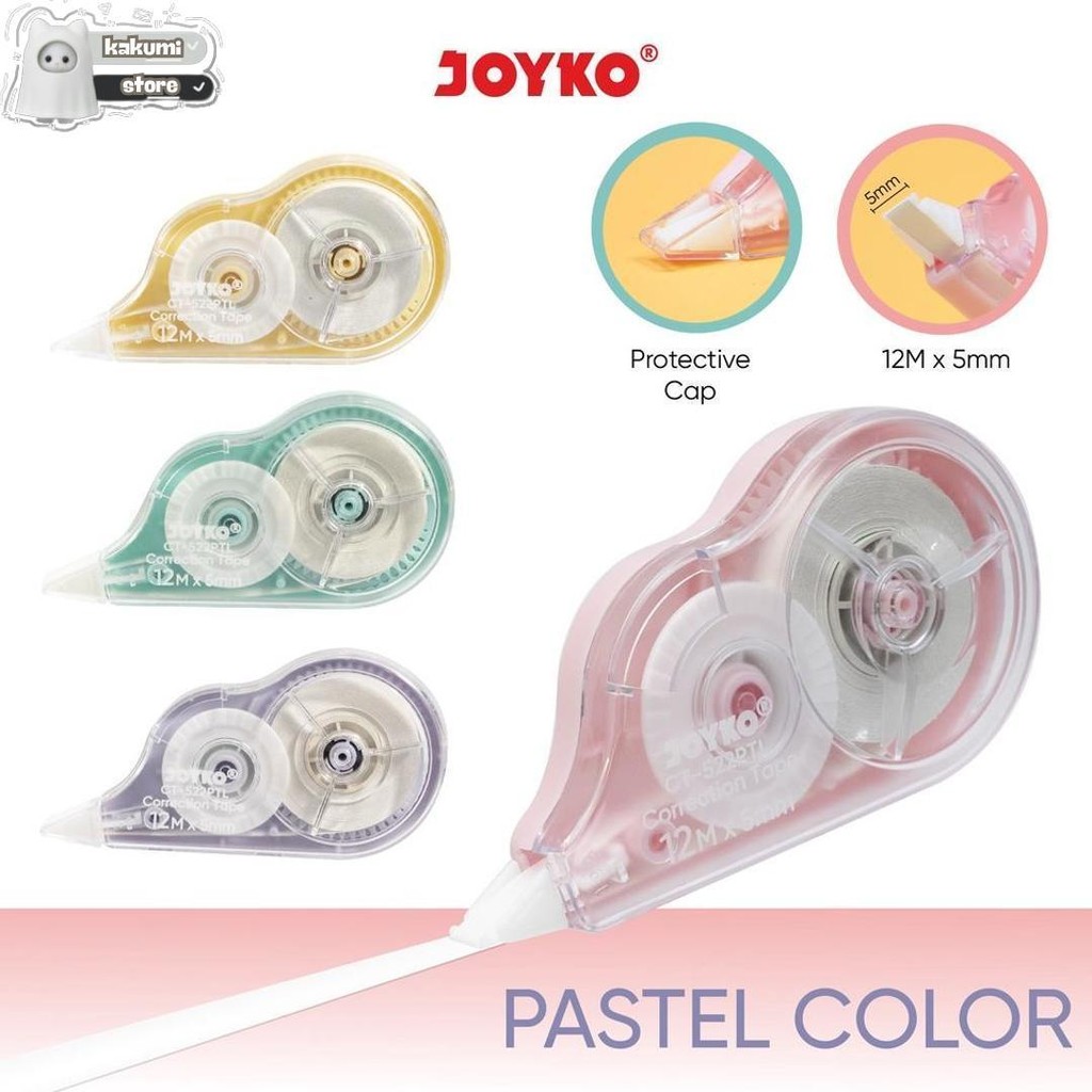 

Correction Tape Joyko Ct-522Ptl Pastel ( Pita Koreksi ) Cod