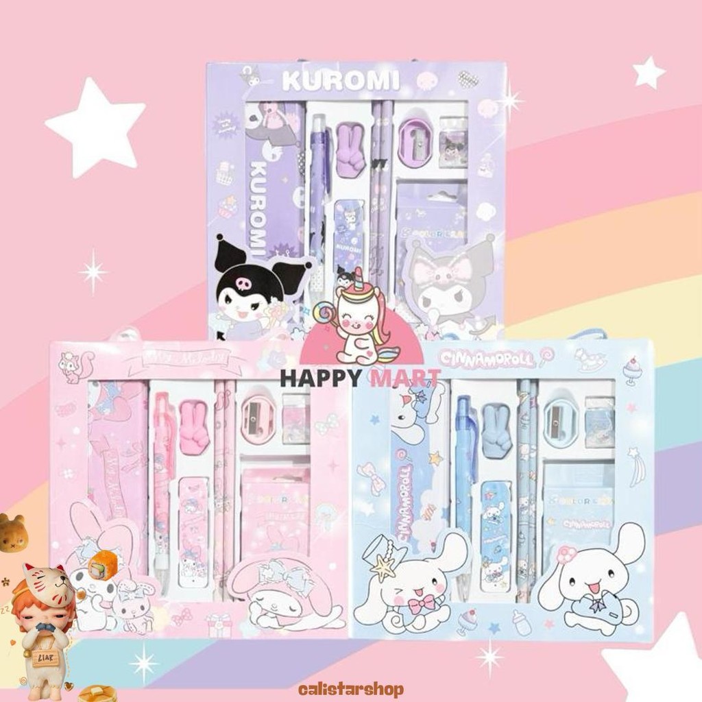 

Kotak Pensil Set Pensil Mekanik + Crayon Kuromi / Melody / Moroll Cod