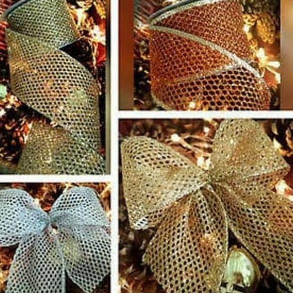 

Pita Natal Aaat Gliter Drorai Chritma Ribbon Linger