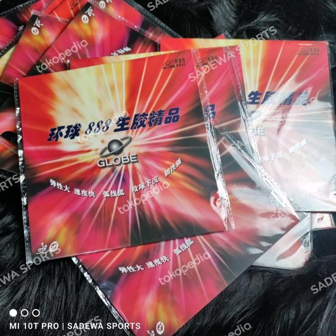 GLOBE 888 OX -Karet bintik medium pingpong tenis meja Resmi ITTF Jahat KS88