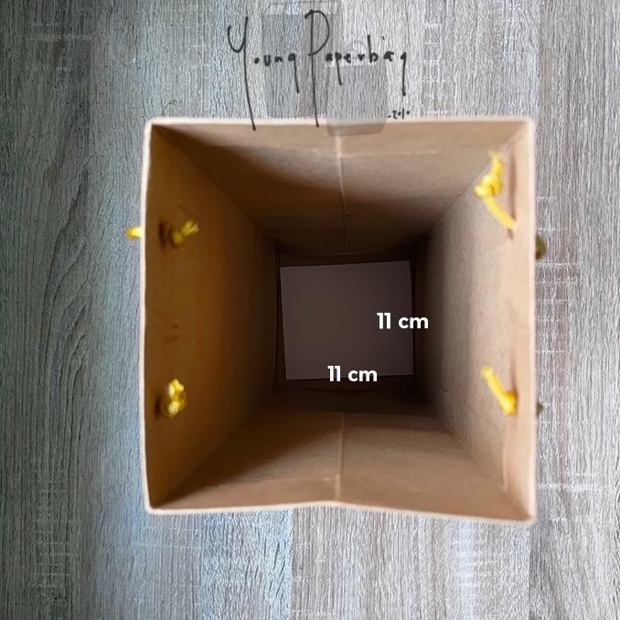 

TU26 Paper Bag / Tas Kertas Botol Wine Tumbler Kraft Uk. 11x11x34 (1 lusin) Hemat
