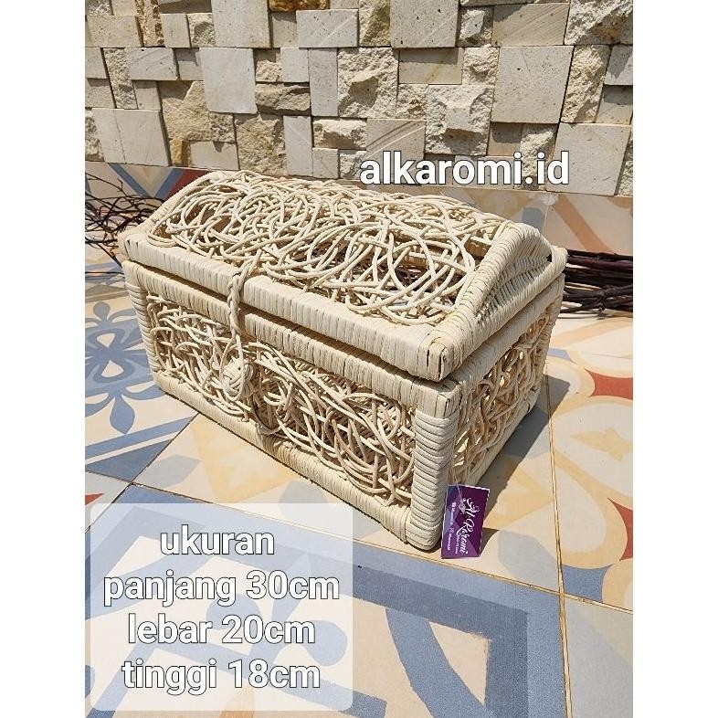 

BISA COD Koleksi kotak Hartakarun seserahan, kerajinan rotan, karakter unik ew-98