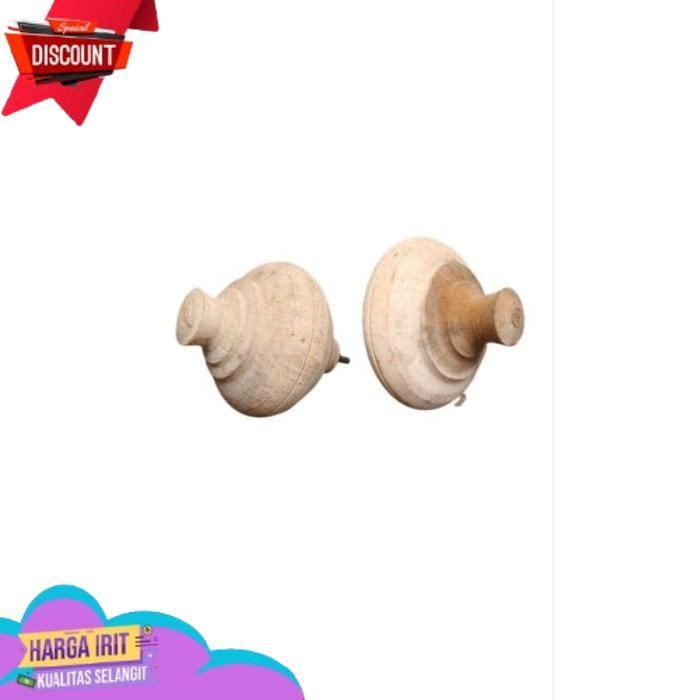 Promo Panggal Kayu-Gangsing Kayu-Mainan Tradisional Gangsing Kayu