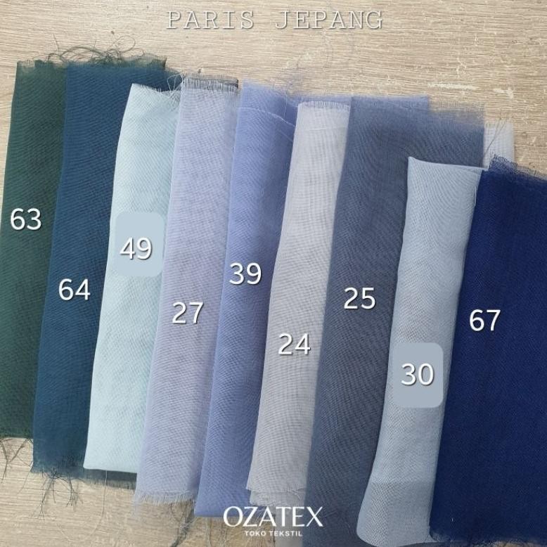 ter-98 Kain PARIS JEPANG Premium Meteran / Potongan Bentuk Hijab Murah