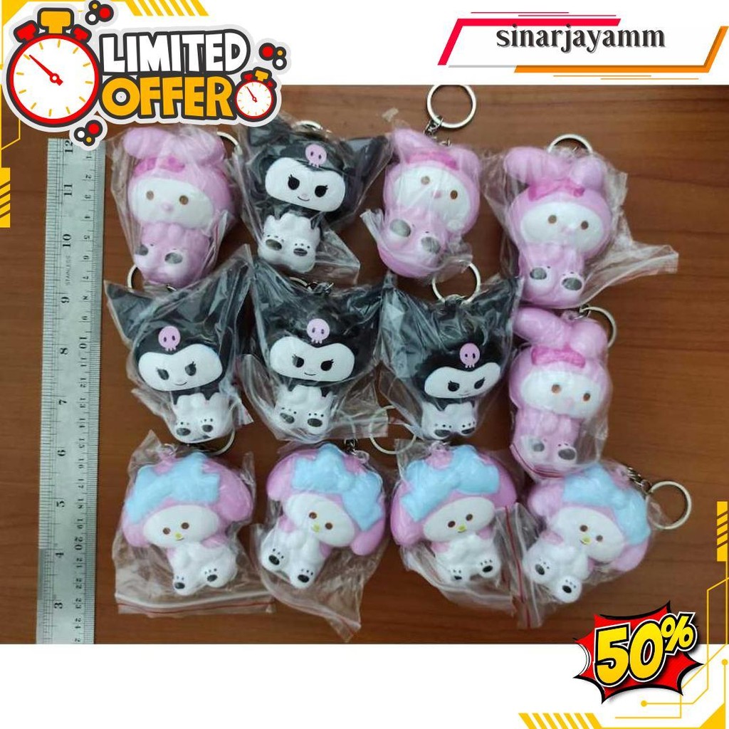 Gantungan Kunci Squishy  Berbagai Macam Karakter Lucu / Souvenir Termurah Banget