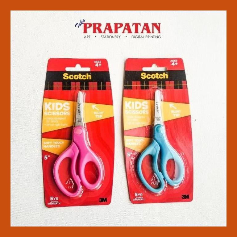 

[ PERALATAN LUKIS / GAMBAR ] SCOTCH KIDS SCISSORS 1442B / GUNTING ANAK SIAP KIRIM