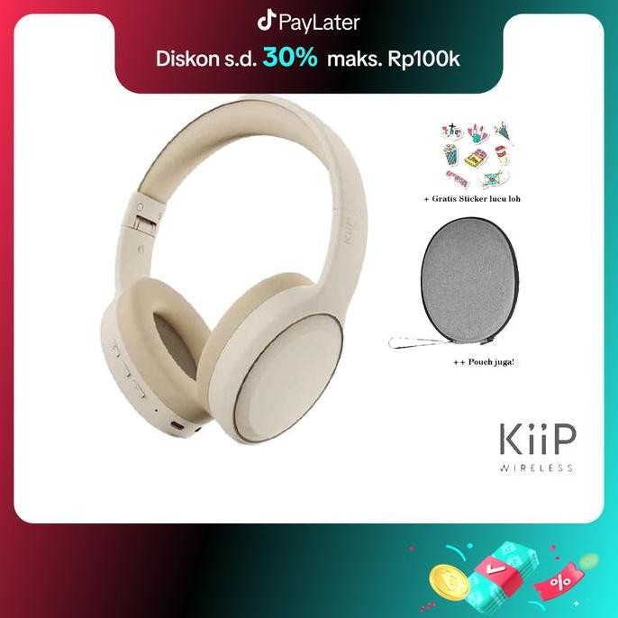 [FREE STICKER] KIIP WIRELESS TH30 HEADPHONE BLUETOOTH EARPHONE HEADSET KOMPUTER LAPTOP EARPHONES  HE