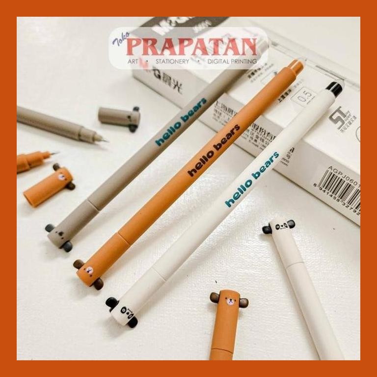 

[ PERALATAN LUKIS / GAMBAR ] M&G ERASABLE GEL PEN CUTE ANIMAL 0.5MM AKPB4472 | PENA JEL | PULPEN COD