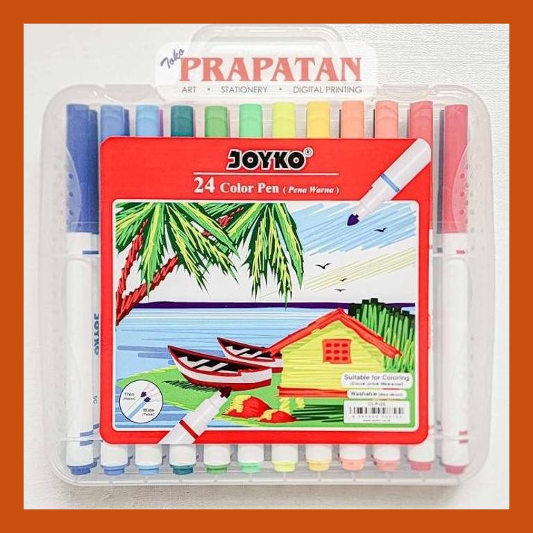 

[ PERALATAN LUKIS / GAMBAR ] JOYKO CLP-05 COLOR PEN 24C | PENA WARNA COD