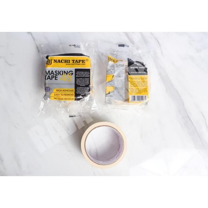 

Lakban Kertas Masking Tape Nachi 0.5 Inch 12mm, 1 inch 24mm, 2 inch 48mm 20 Yard - Dus LN