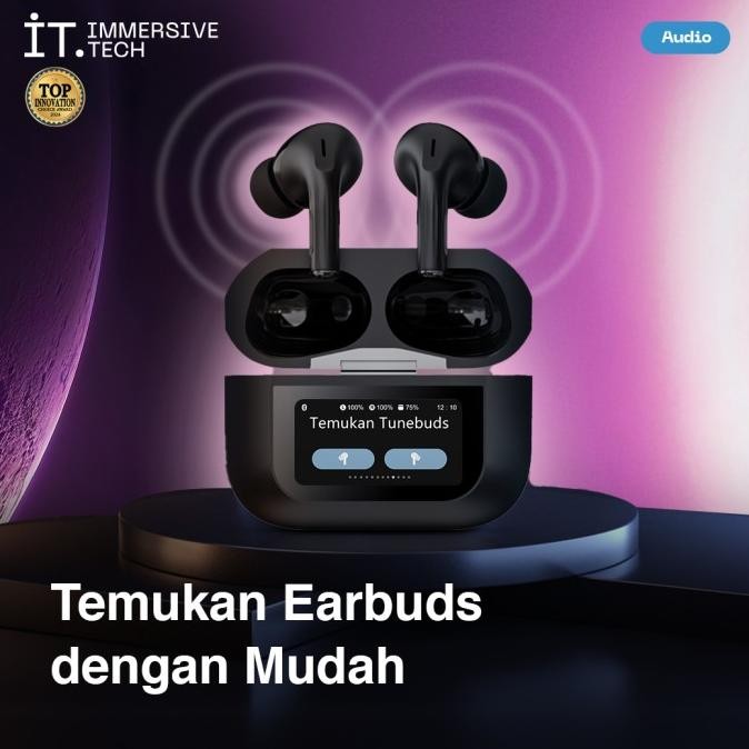 Grosir It Tunebuds Tws Galaxy Earphone Bluetooth T57 - Black