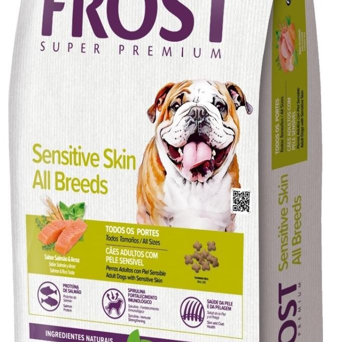 Frost sensitive skin salmon dog food 10.1kg khusus ekspedisi