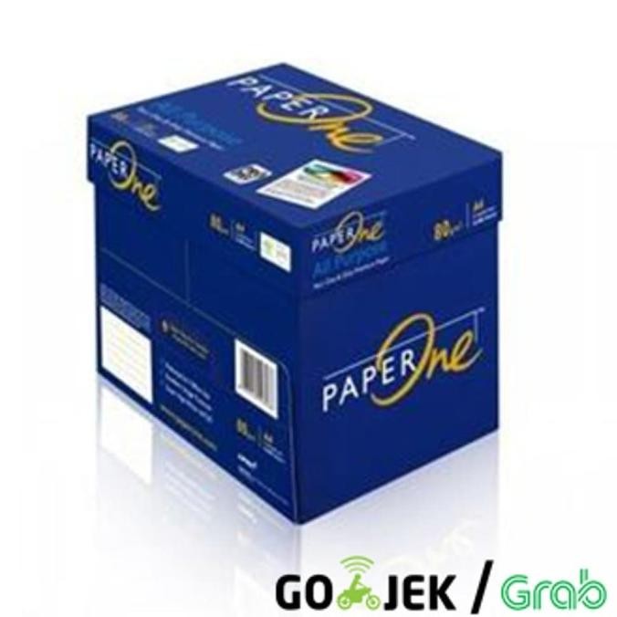 

PAPER ONE KERTAS HVS 80GR A4 GOSEND GRAB INSTAN ONLY / KERTAS FOTOCOPY