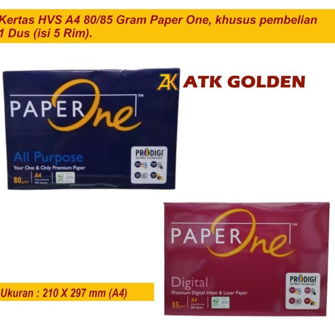 

Kertas HVS A4 80gr Paper One