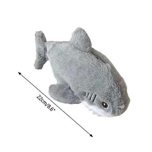BEBAS ONGKIR - Cute Fluffy Animal Shark Penguin Plush Doll Pencil Case / Pen Pouch - Tempat pensil /