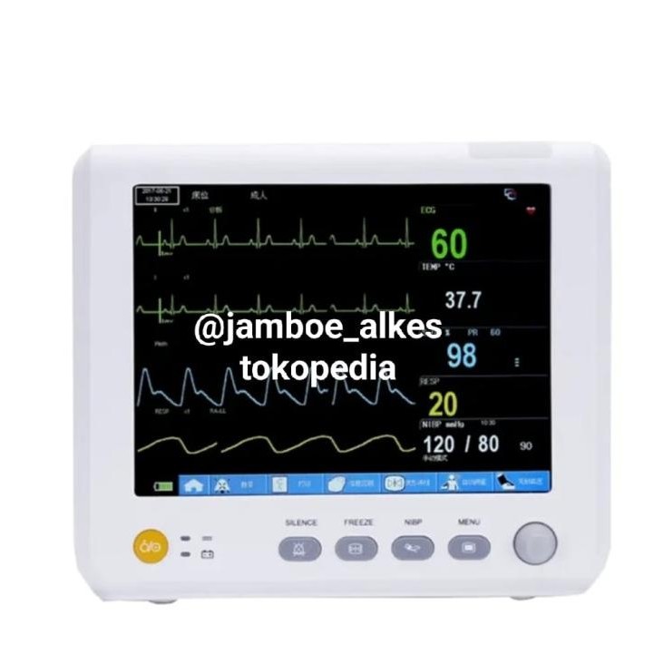 Patient Monitor with NIPB, ECG, SpO2, and Temp