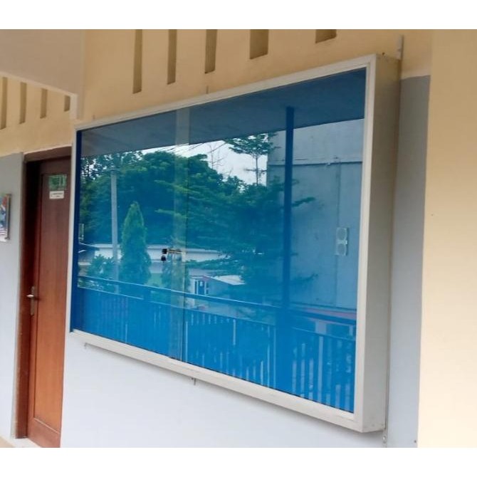 TERMURAH - mading kaca gantung murah 120 x 200 cm