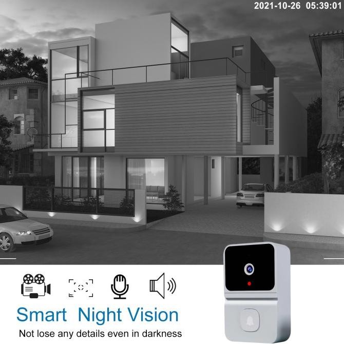 Promo Bell Rumah Dengan Kamera 1080P / Bell Rumah Wireless Hitam / Bell Bel