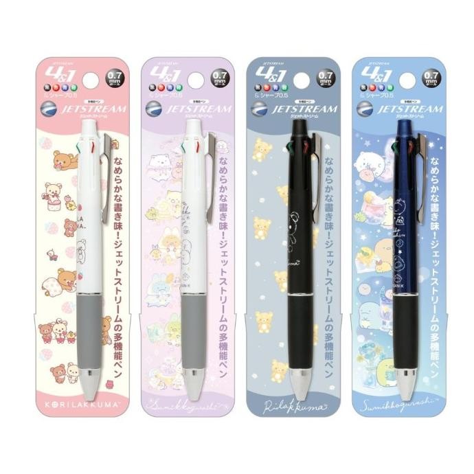 

TERLARIS - Uni Jetstream Multi 4+1 San-X Rilakkuma Sumikko Gurashi 0.7mm Mitsubishi Ballpoint Pen Pencil Limited Edition
