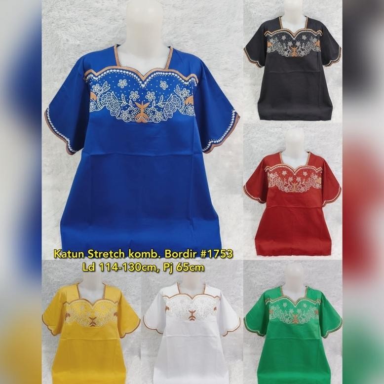 CR - BLOUSE KATUN BORDIR IMPORT/ ATASAN JUMBO KATUN BORDIR IMPORT TERLARIS