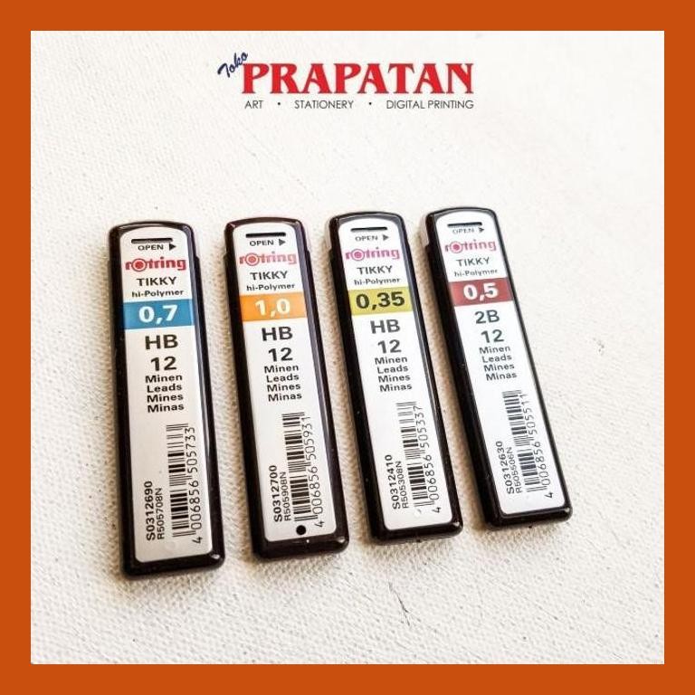 

[ PERALATAN LUKIS / GAMBAR ] ROTRING TIKKY PENCIL LEADS HB/2B | ISI PENSIL MEKANIK SIAP KIRIM