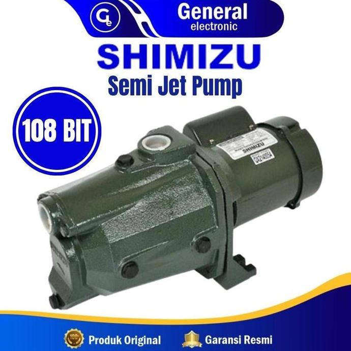 Mesin Pompa Air Shimizu Semi Jet Pump 108 Bit Daya Hisap 11 M